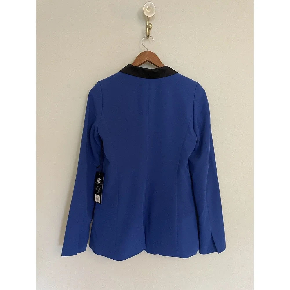Rock & Republic Dazzling Blue Blazer With Black Lapel. Size XS. NWT. Career.‎